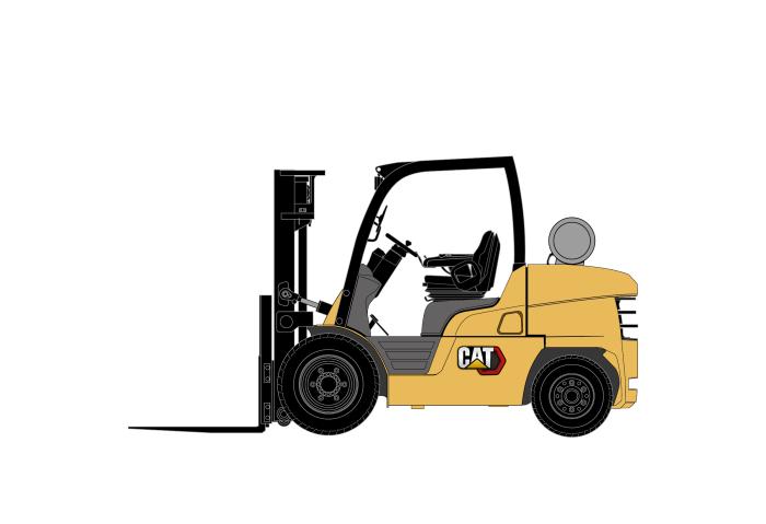 CAT Gasstapler GP40-55N3