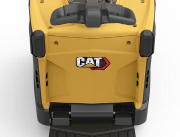 Caterpillar Niederhubwagen mit Fahrerstandplattform